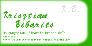 krisztian bibarits business card